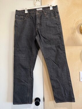 RVCA Men's Straight Black Denim Jeans